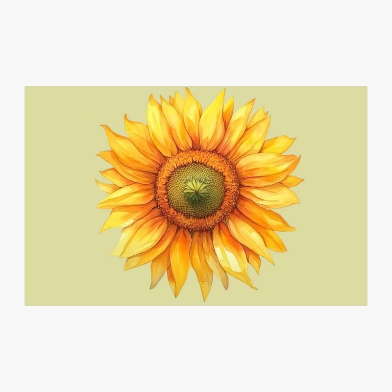 Vibrant Yellow Sunflower in Full Bloom Travel Mug