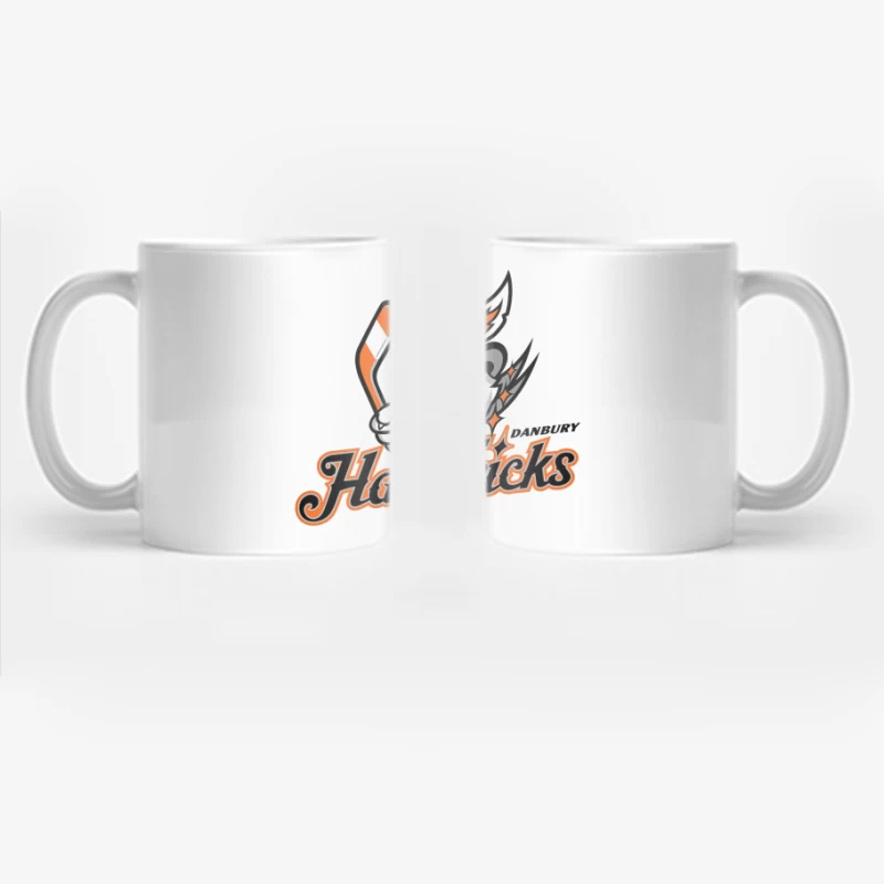 Danbury Hat Tricks Hockey Team Logo with Rabbit Mascot Coffee Mug