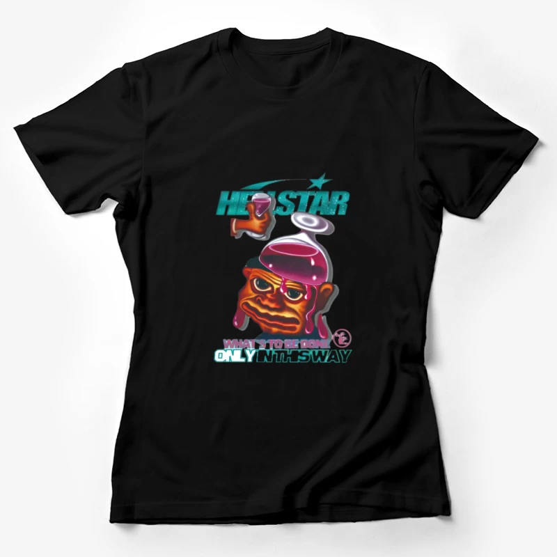 Fantastische Kreatur mit Wein Damen T-Shirt