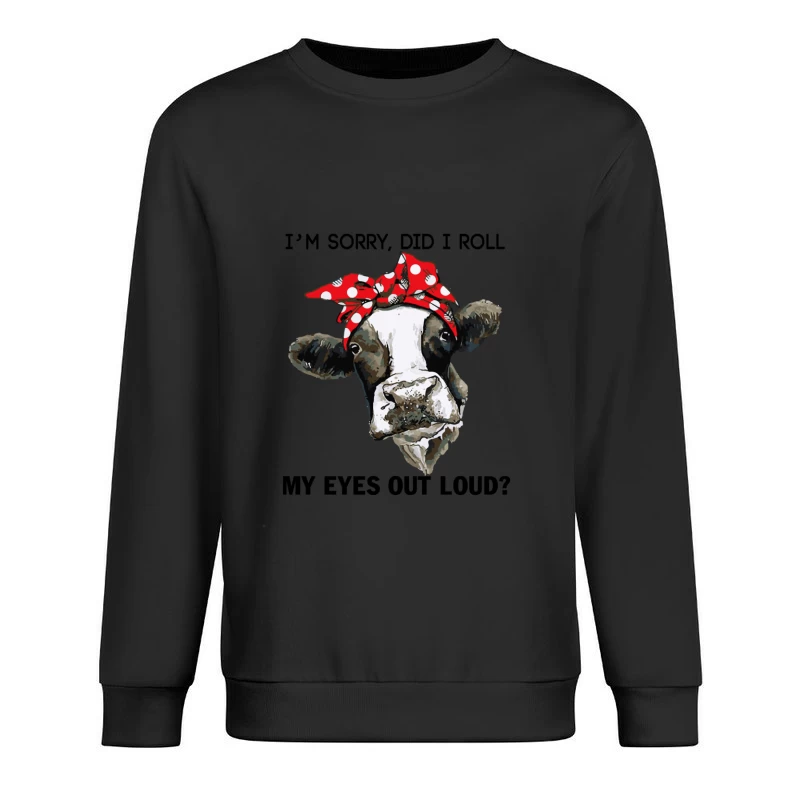 Vache Amusante avec Noeud Homme Sweat-shirt à enfiler