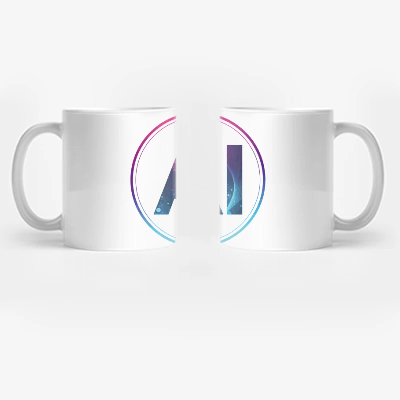 Futuristic AI Network – A Vision of Digital Innovation Coffee Mug