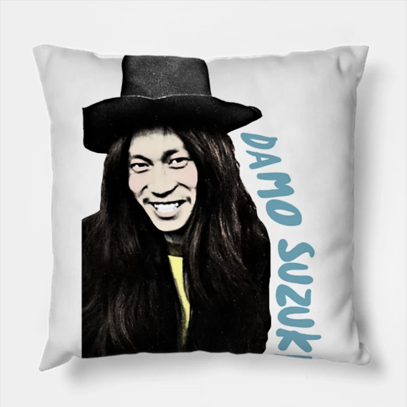Damo Suzuki  Can Throw Pillow