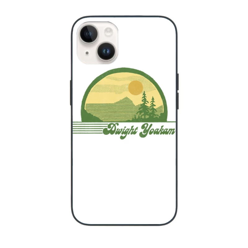 Dwight Yoakam  Retro Style Country Fan Design iPhone Case