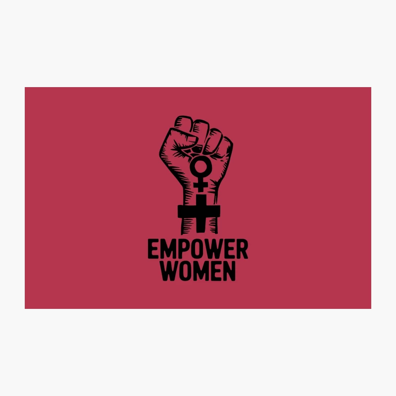Female Power Fist Symbol for Women's Empowerment and Activism Travel Mug