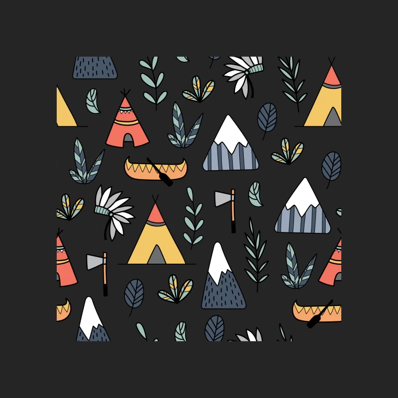 Motifs de camping et nature Femme Sweat-shirt à enfiler