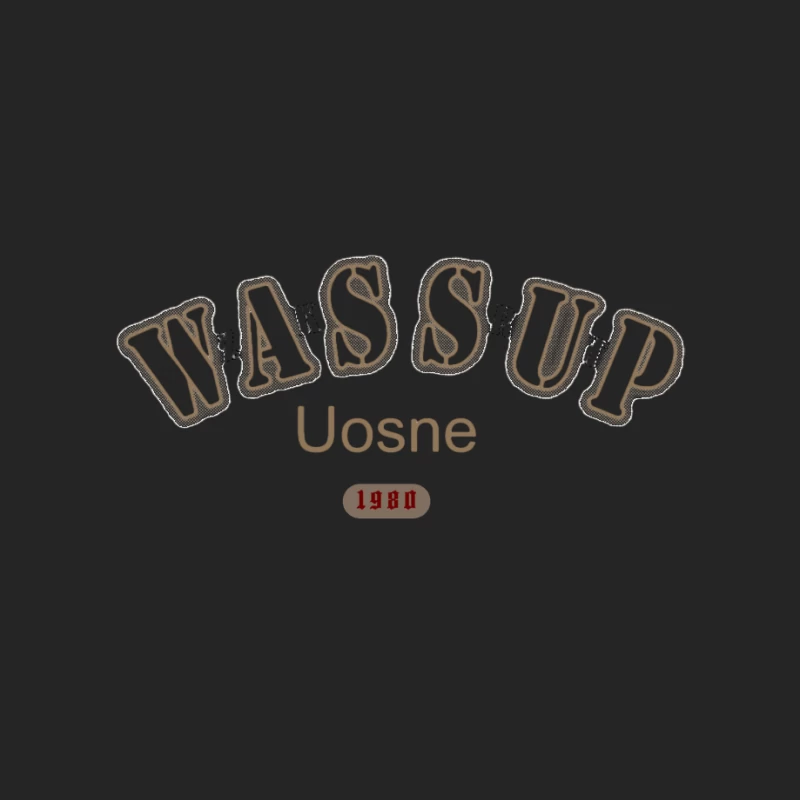 Wassup Design mit Retro-Look Herren Pullover Sweatshirt