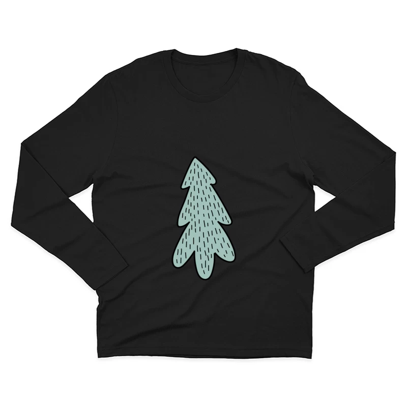Arbre de Noël abstrait Homme Manches Longues T-Shirt