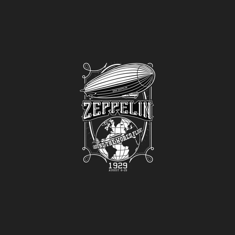 Vintage 1929 Zeppelin Airship Concert Promotional Design Bucket Hat