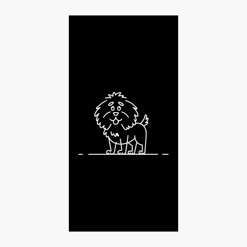 Minimalist Elephant Outline Sketch iPhone Case