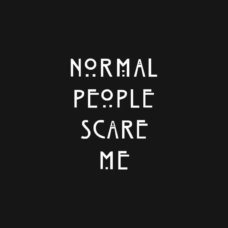 NORMAL PEOPLE SCARE ME Desk Mat