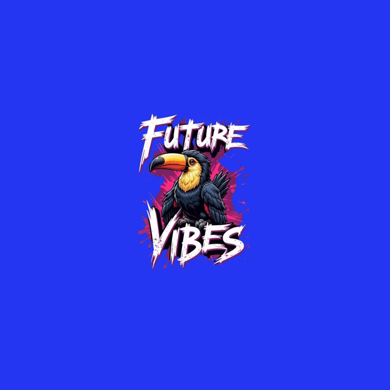 Future Vibes with a Colorful Toucan Desk Mat