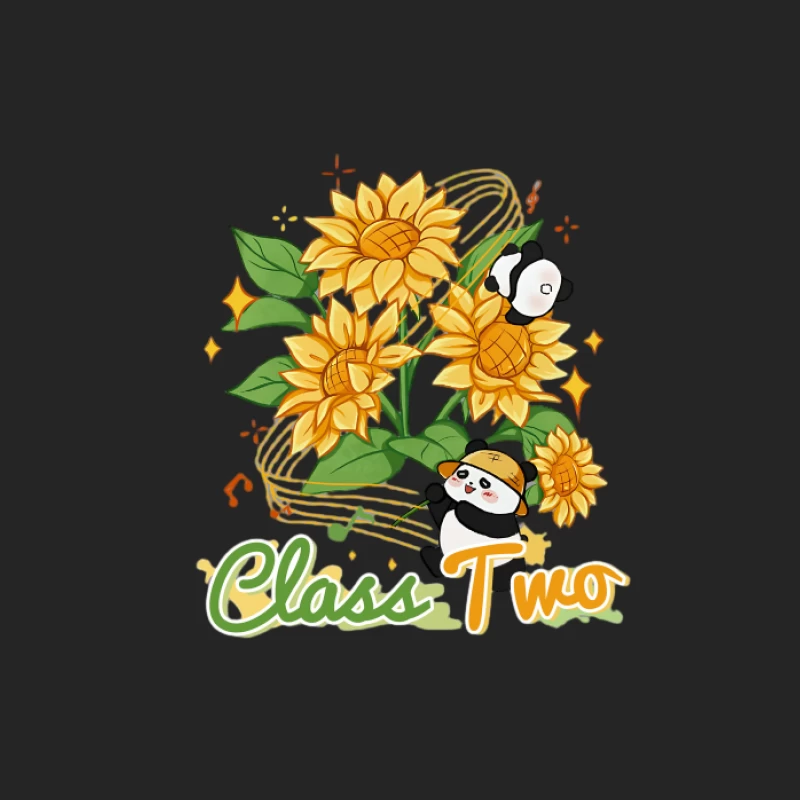 Tournesols et Pandas Femme Sweat-shirt à enfiler