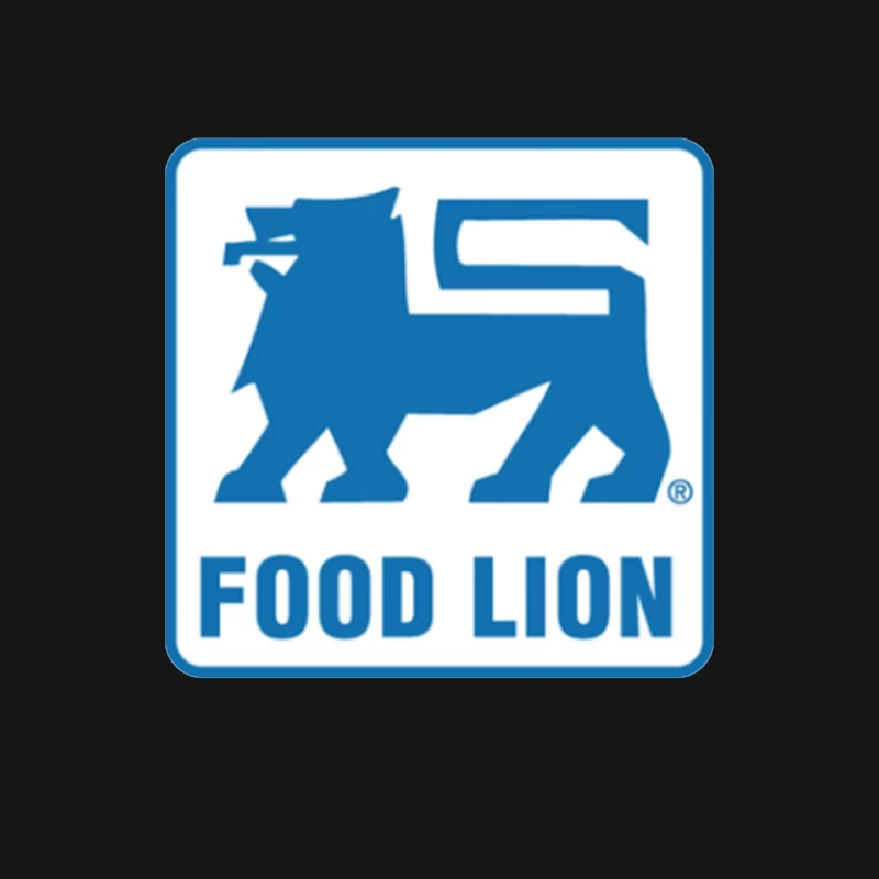 Food Lion Supermarket Chain Blue Logo with Lion Symbol Female Long Sleeve T-Shirt