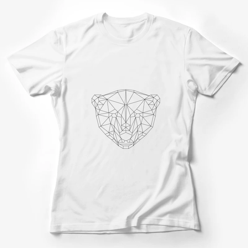 Tête de panthère géométrique Femme T-Shirt