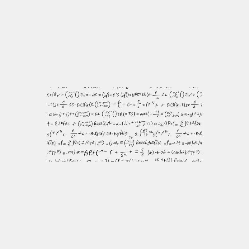 Handwritten Mathematical Equations and Formulas Male Tank Top
