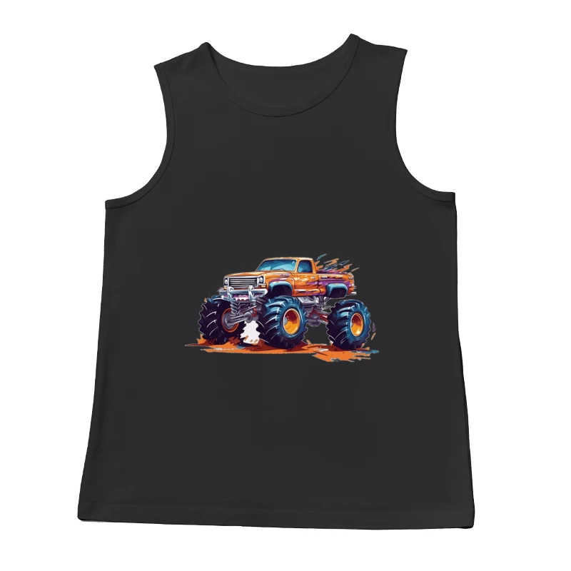 Monstertruck im Cartoon-Stil Herren Tanktops