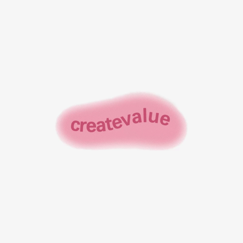 Forma rosa con scritta Create Value Maglietta maniche lunghe Donna