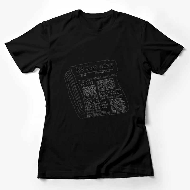 Positive Nachrichtenfläche mit humorvollem Ton Damen T-Shirt