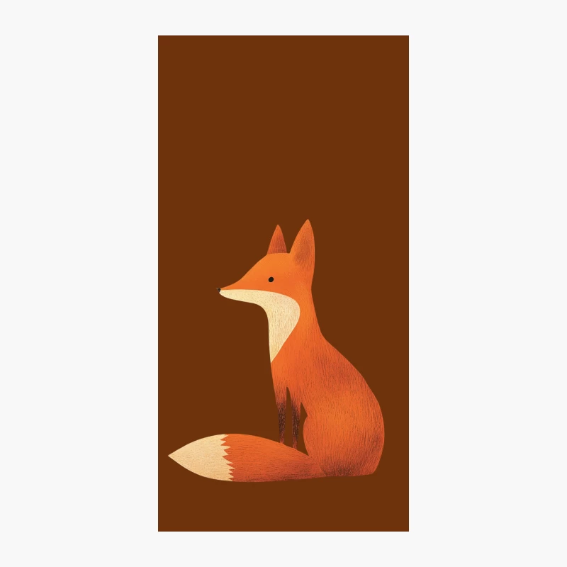 Cute Stylized Fox Illustration iPhone Case