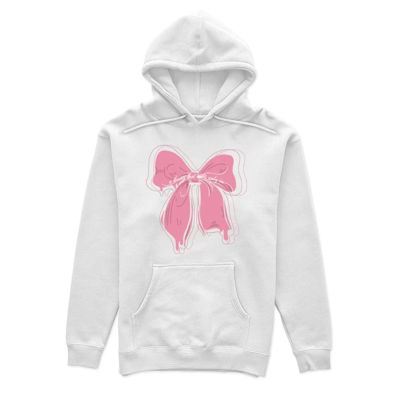 Rosa Schleife mit tropfendem Effekt Damen Pullover Hoodie