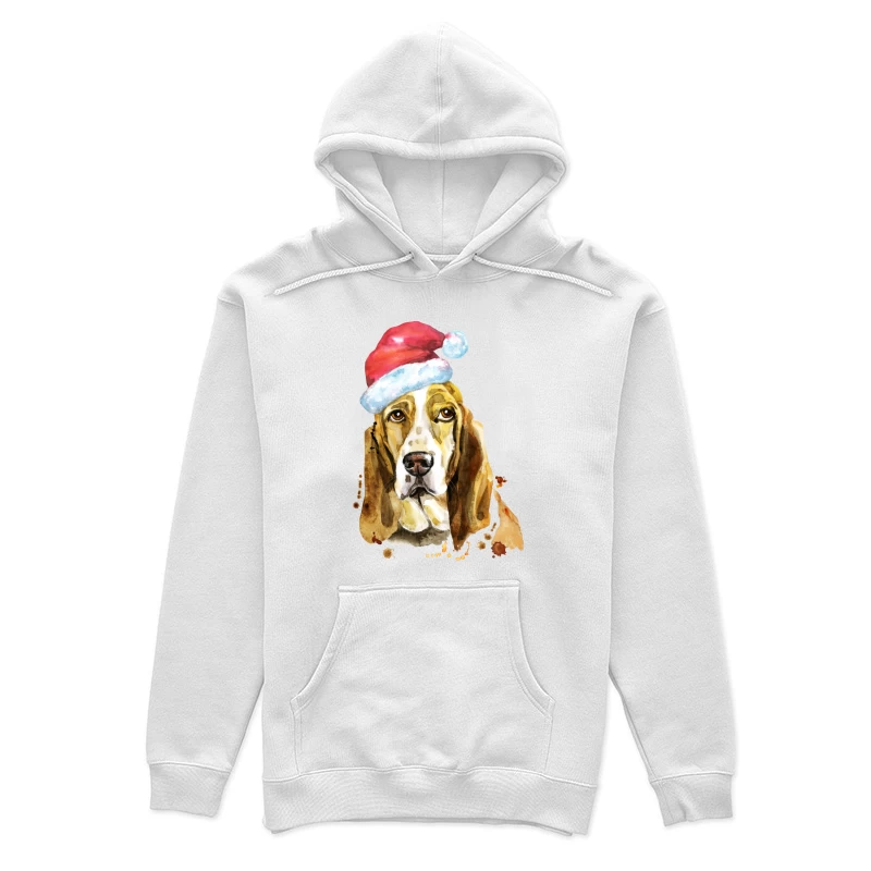 Basset Hound avec Chapeau de Noël Femme Sweat à capuche