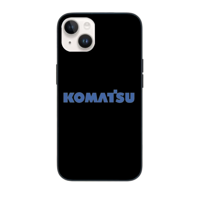 Komatsu Industrial Equipment Company Logo in Blue iPhone Case