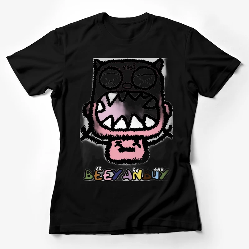 Lustiges Monster-Design mit Text Damen T-Shirt