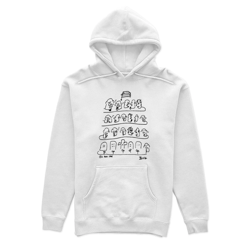 Evolution des Menschen als Schrift Damen Pullover Hoodie
