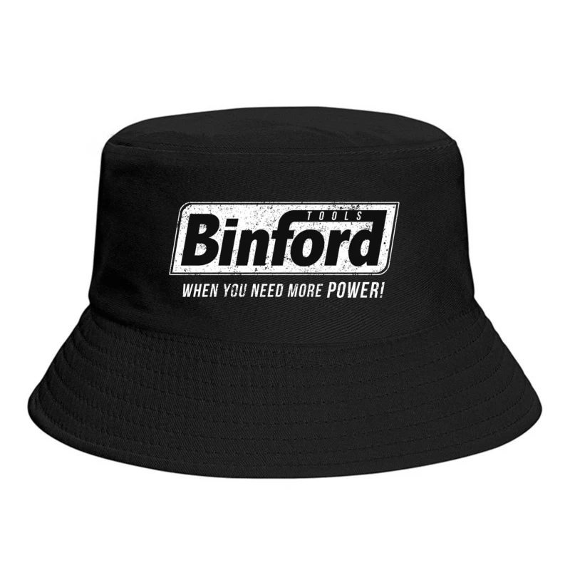 Vintage Binford Tools Logo with Power Slogan Bucket Hat