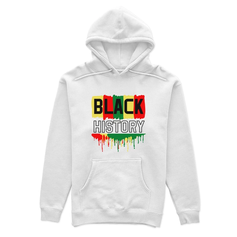 Black History Design mit Farben Rot, Gelb und Grün Damen Pullover Hoodie