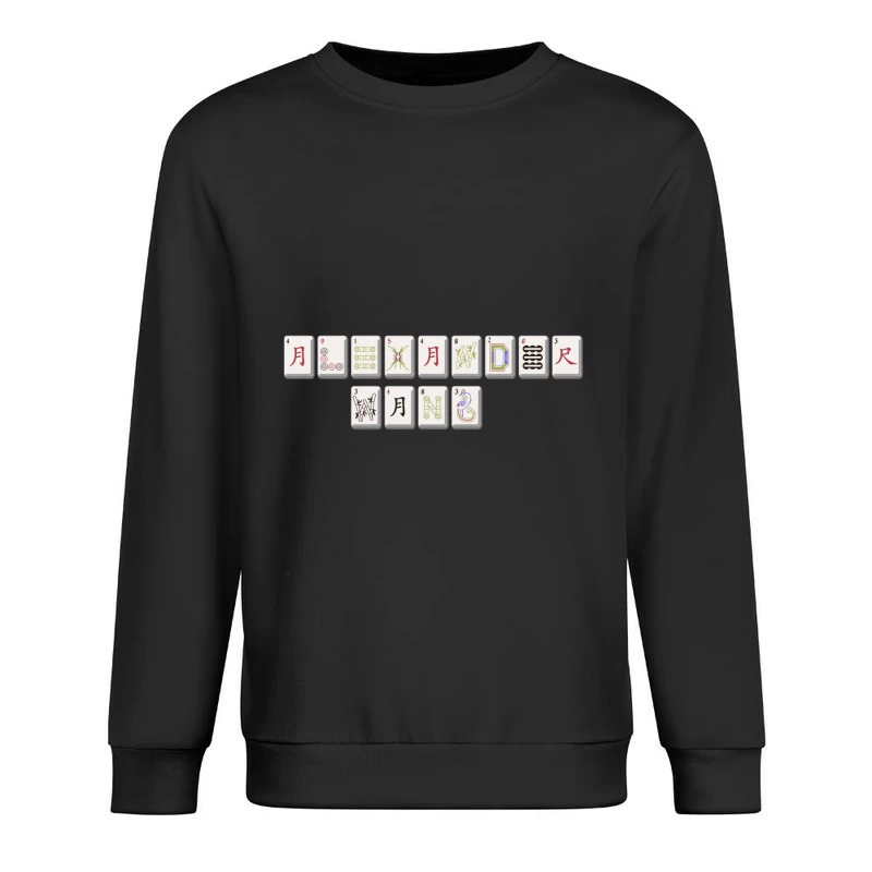 Mahjong-Spielsteine Sammlung Herren Pullover Sweatshirt