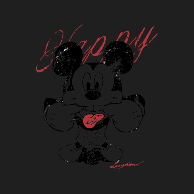 Herz Mickey, Pop Art Design Herren Tanktops