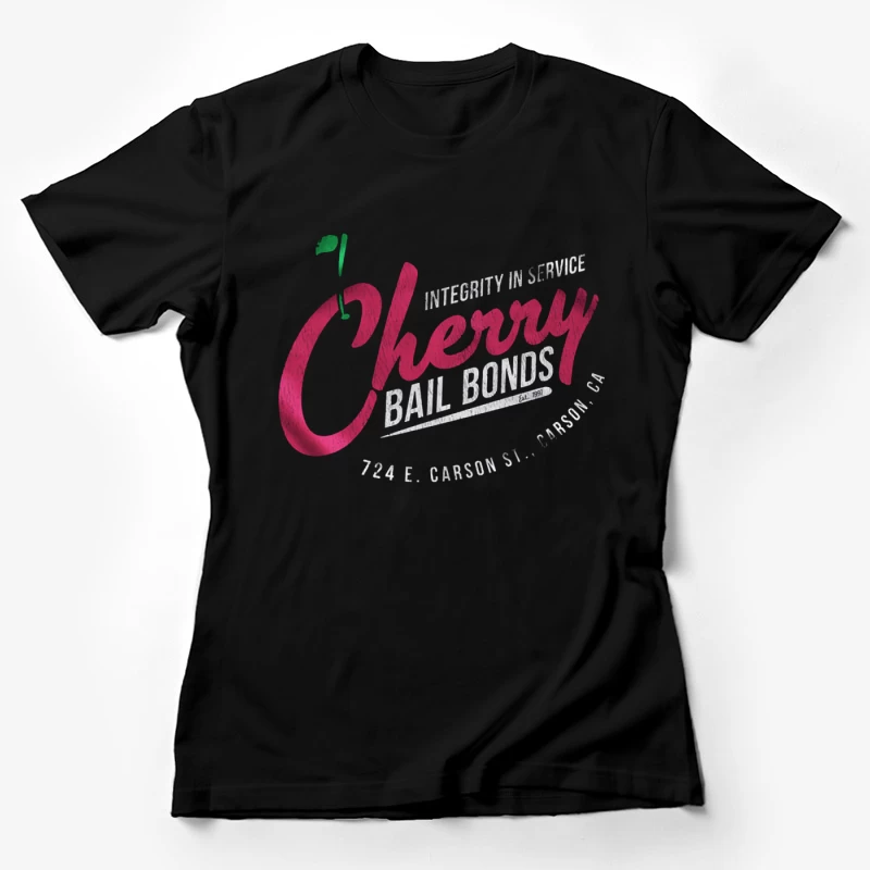 Cherry Bailbonds Retro Female T-Shirt