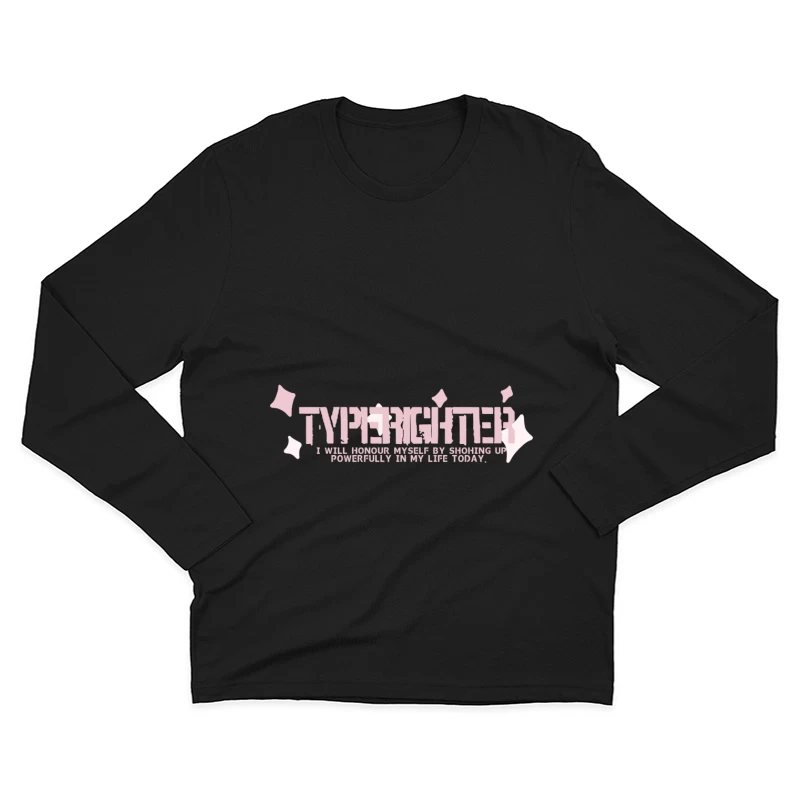 Typografie-Inspirationszitat Herren Langarm T-Shirt
