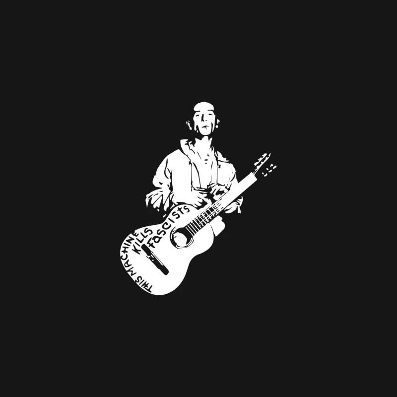 Woody Guthrie This Machine Kills Fascists Desk Mat