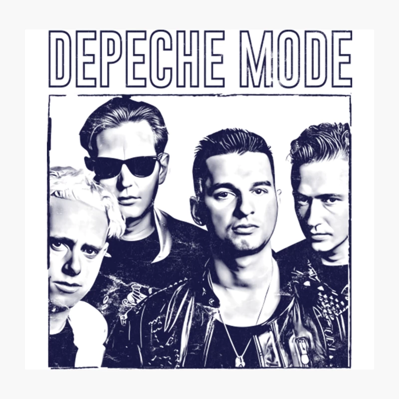 Depeche Mode - Vintage 80s Aesthetic Original Design Throw Pillow