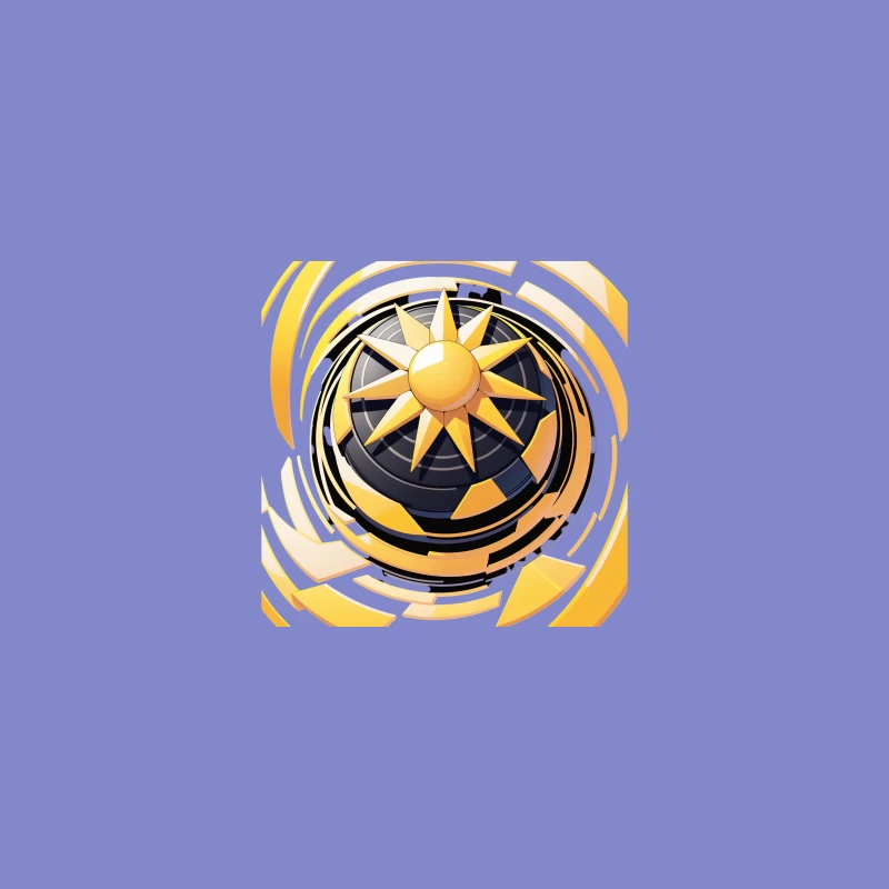 Stylized Sun Icon Design Coffee Mug