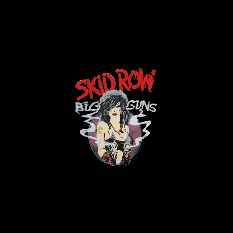 Skid Row Big Guns Vintage Rock Band Artwork Desk Mat