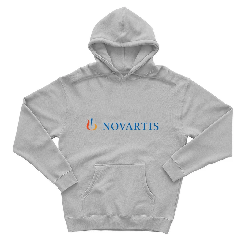 Novartis Healthcare Company Corporate Logo Male Pullover Hoodie