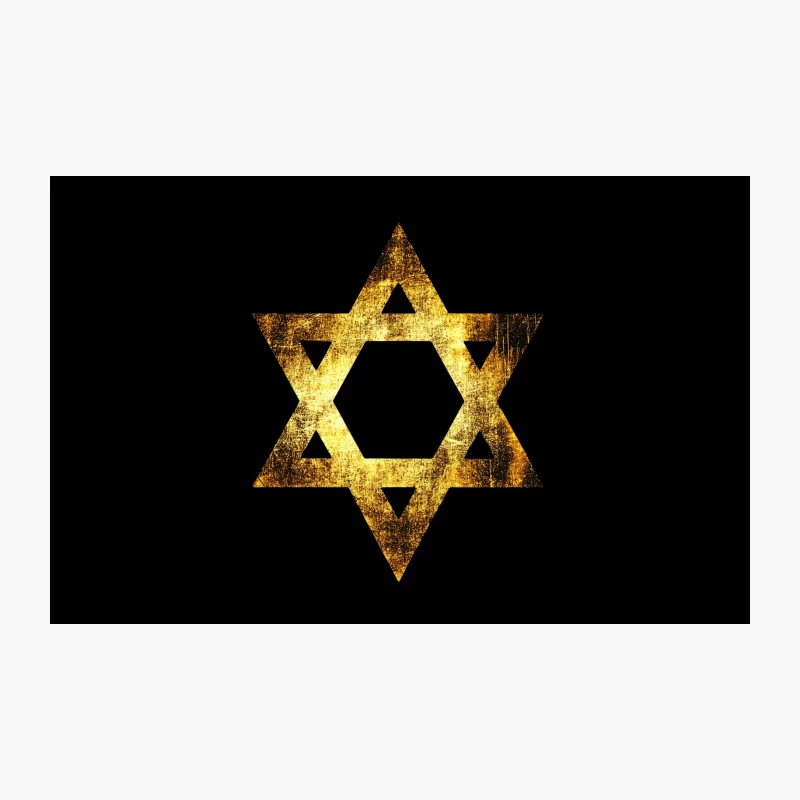 Golden Star of David: A Radiant Symbol of Jewish Faith Travel Mug