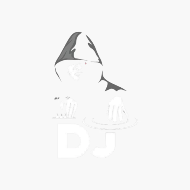 DJ Performing in Silhouette Cotton Tote Bag