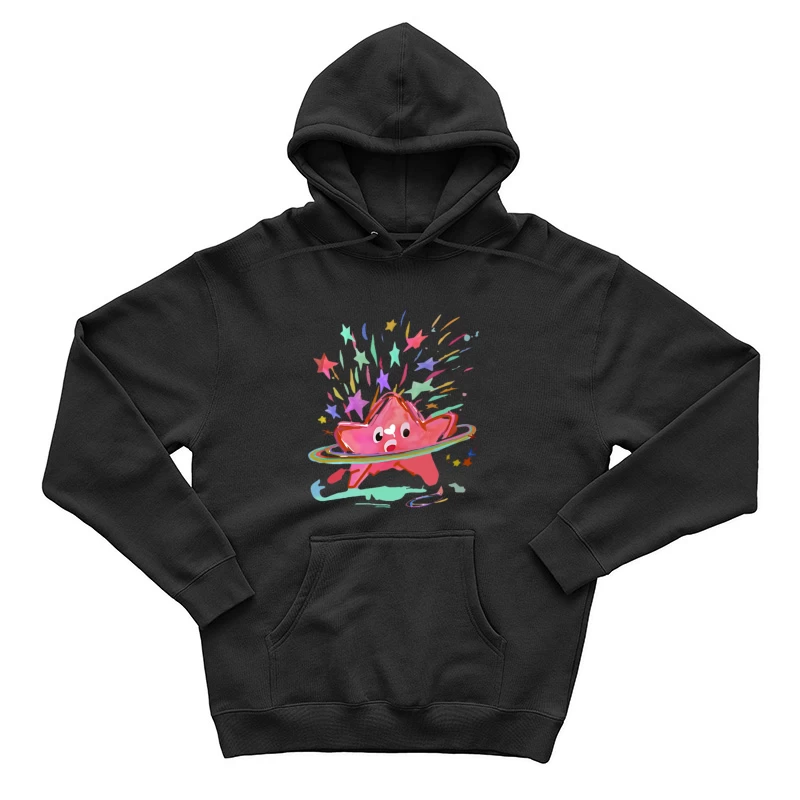 Étoile joyeuse avec étoiles colorées Homme Sweat à capuche