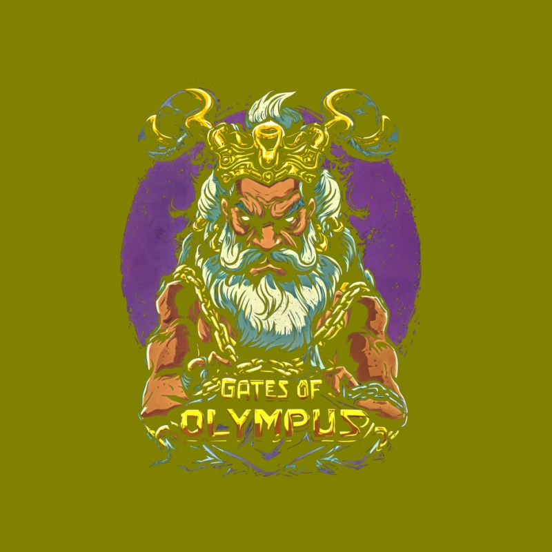 Mythological Illustration of Zeus from Greek Mythology Pin