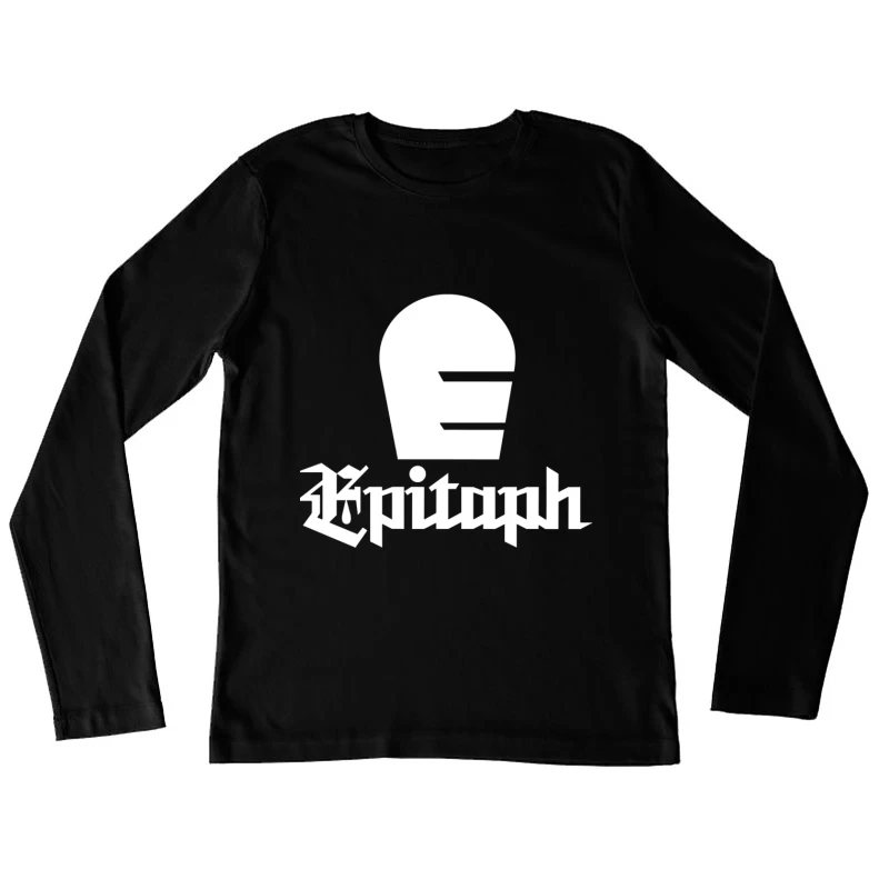 Minimalist Epitaph Records Logo Outline Female Long Sleeve T-Shirt