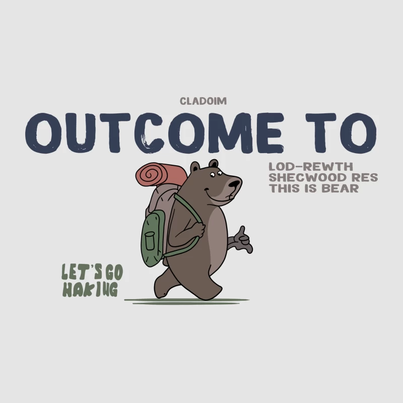 Bär beim Wandern im Wald Herren Pullover Hoodie