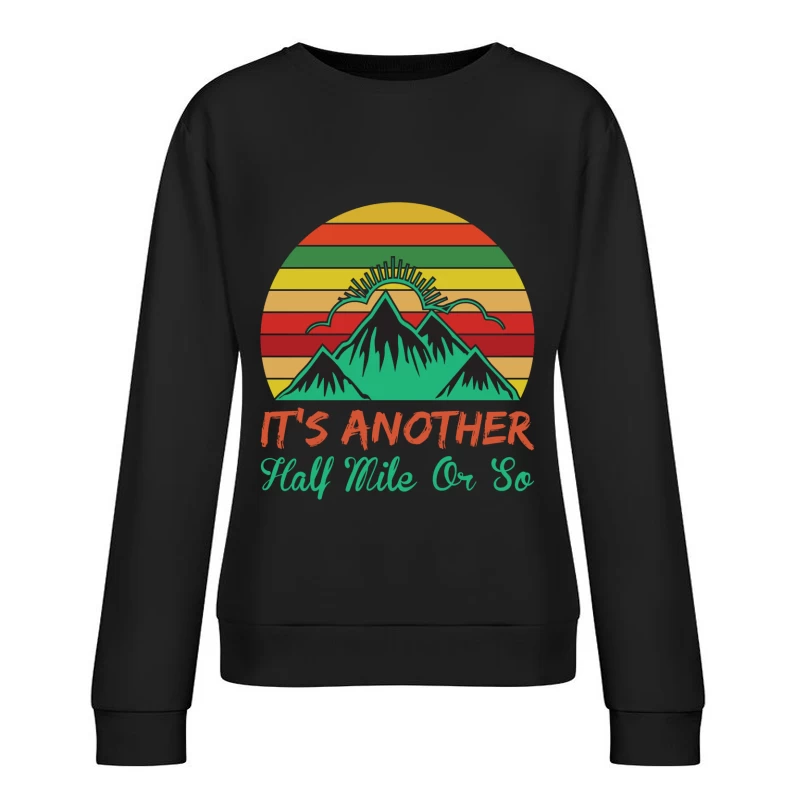 Paysage de montagne avec coucher de soleil Femme Sweat-shirt à enfiler