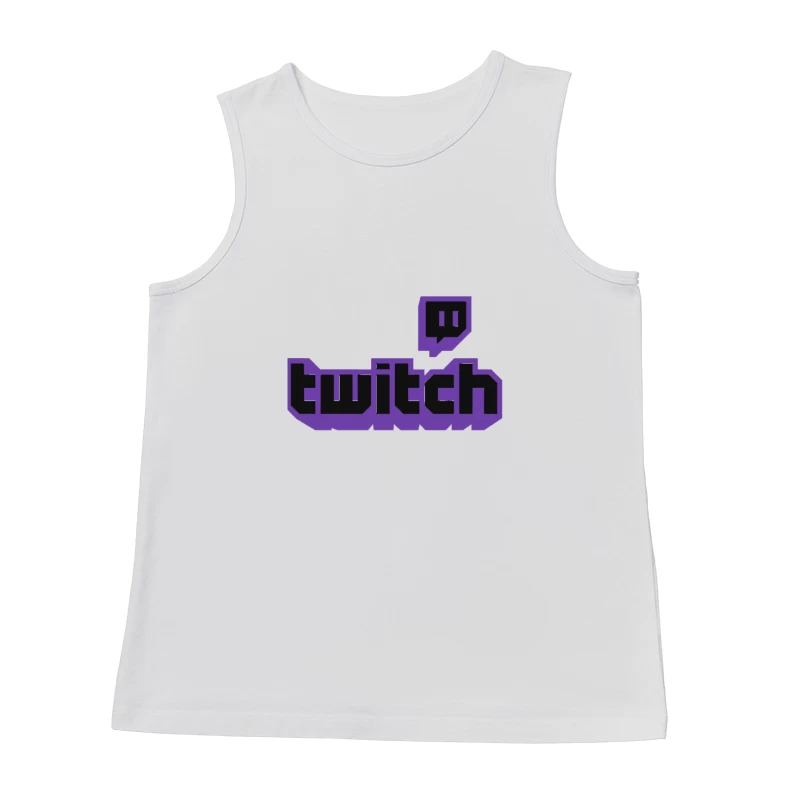 Twitch Gaming Platform Purple Logo Male Tank Top