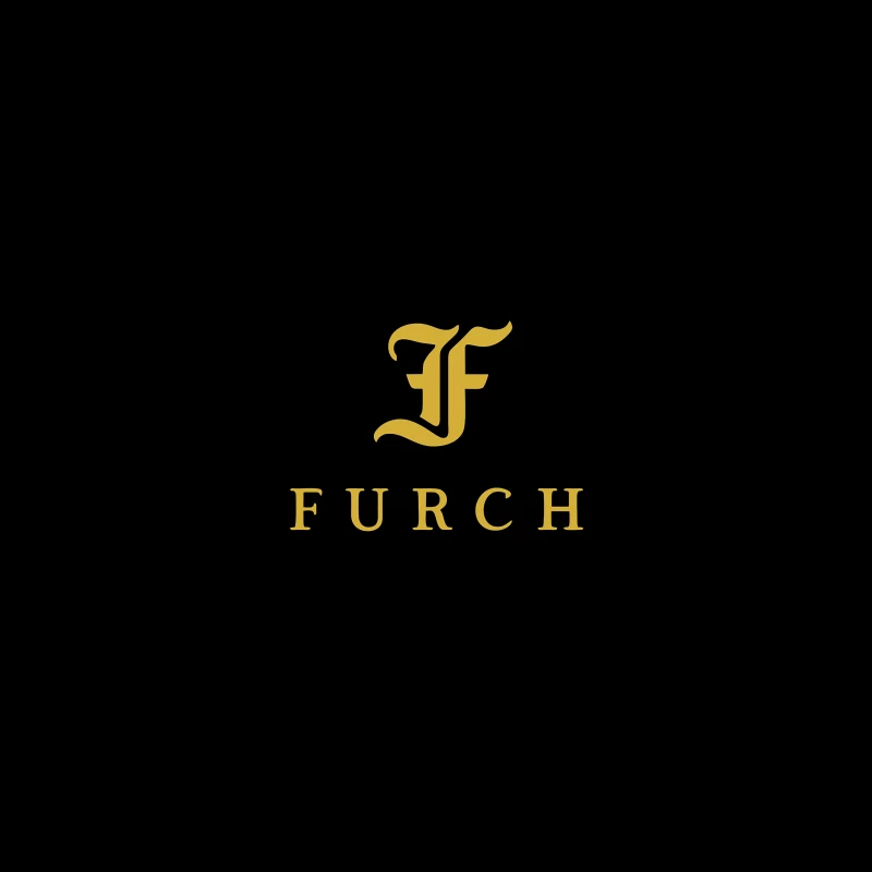 Furch Gold Logo - Luxury Minimalist Typography Design Coffee Mug