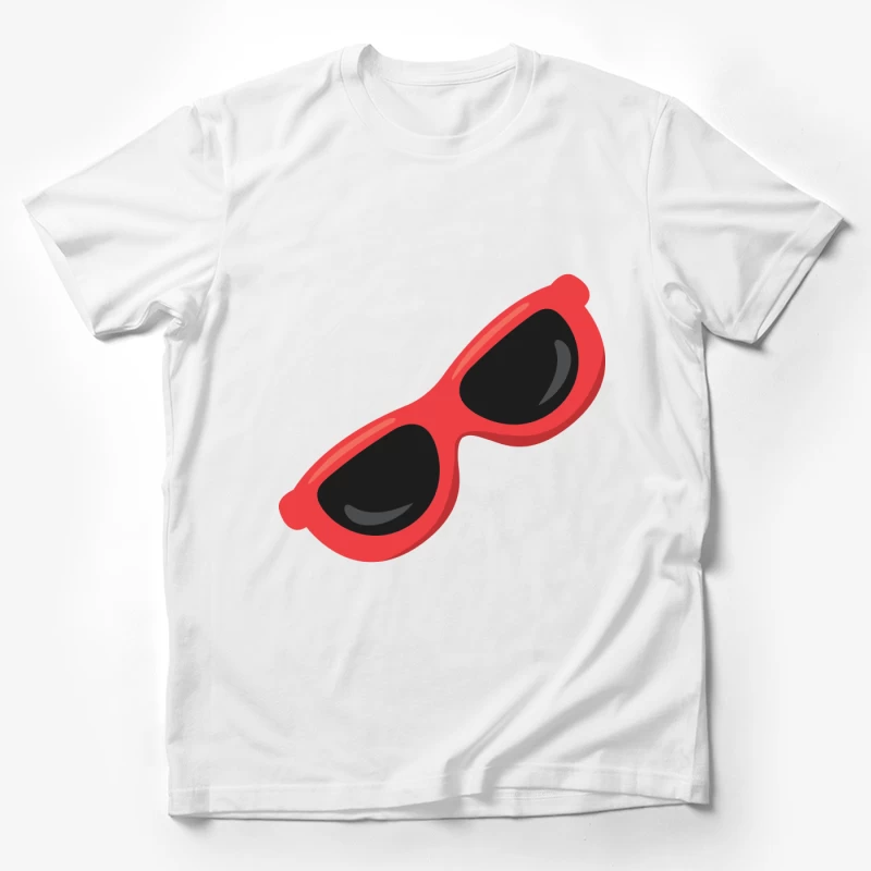 Lunettes de soleil élégantes rouges Homme T-Shirt