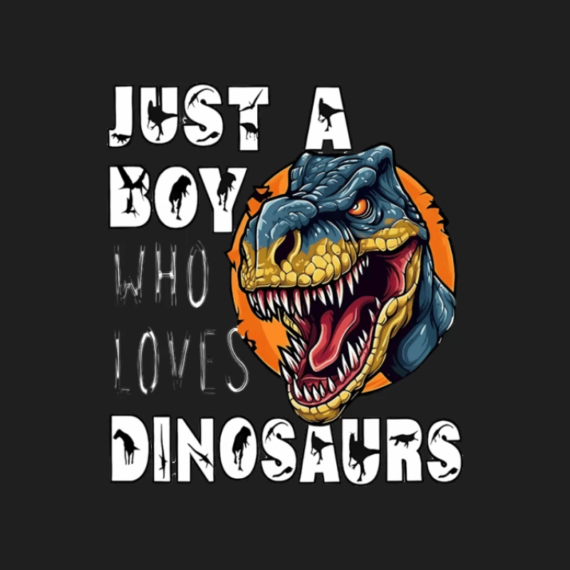 Ein Junge, der Dinosaurier liebt Herren Tanktops
